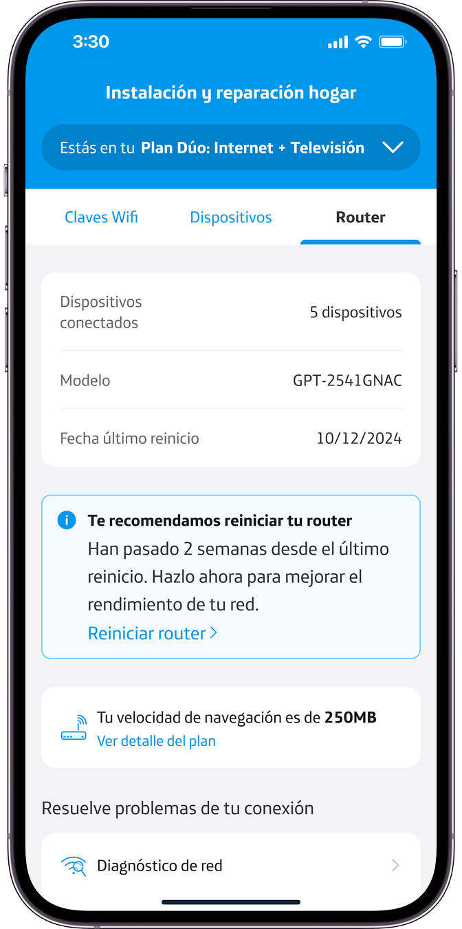 Reinicia tu router a distancia