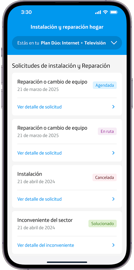 Estado de tu visita técnica
