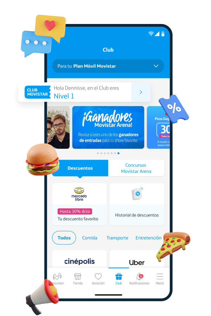 Conecta con lo que te mueve, Movistar Arena