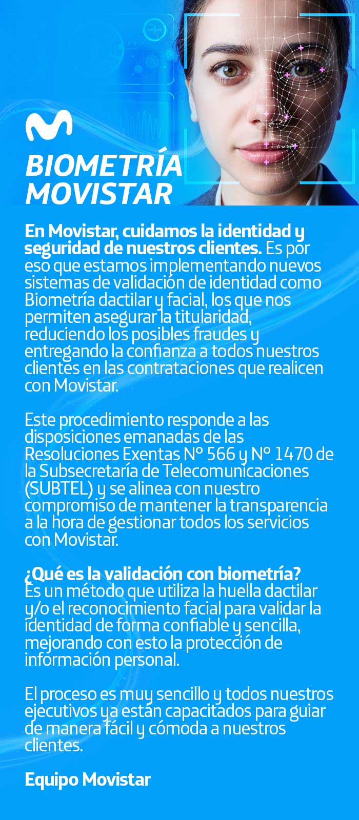 Conoce lo nuevo de Biometría en Movistar