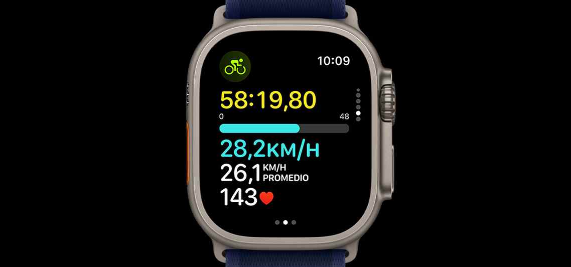 Pantalla del Apple Watch Ultra 2