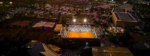 Fotografía aérea del Movistar Chile Open 2023