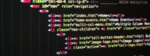 fondo negro con códigos html