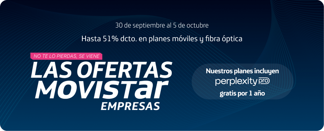Banner Cyber Movistar Empresas - <strong>Próximo Cyber</strong>: ofertas exclusivas <strong>hasta 51% dcto</strong><br> para tu negocio.