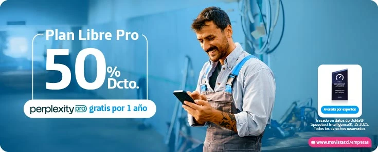 Banner PLANES MÓVILES - Potencia tu empresa con la red <strong>más rápida de Chile y la mejor IA</strong>
