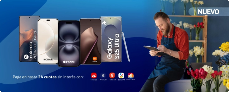 Banner Catálogo equipos Movistar Empresas - <strong>Desde hoy</strong>, los mejores <strong>celulares</strong> para tu <strong>negocio</strong> se <strong>pagan con factura</strong>