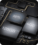 Características de un equipo Oppo como 4 GB de RAM  y 128 GB de ROM más MediaTek Helio G85.