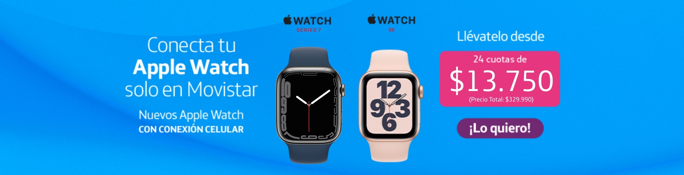 Nuevos Apple Watch Series 6 y Apple Watch SE con conexión a red celular Movistar