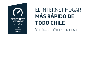 El internet Hogar más rápido de Chile