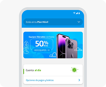 Ingresa a la app Mi Movistar.