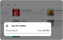 Disfruta de 45.000 créditos