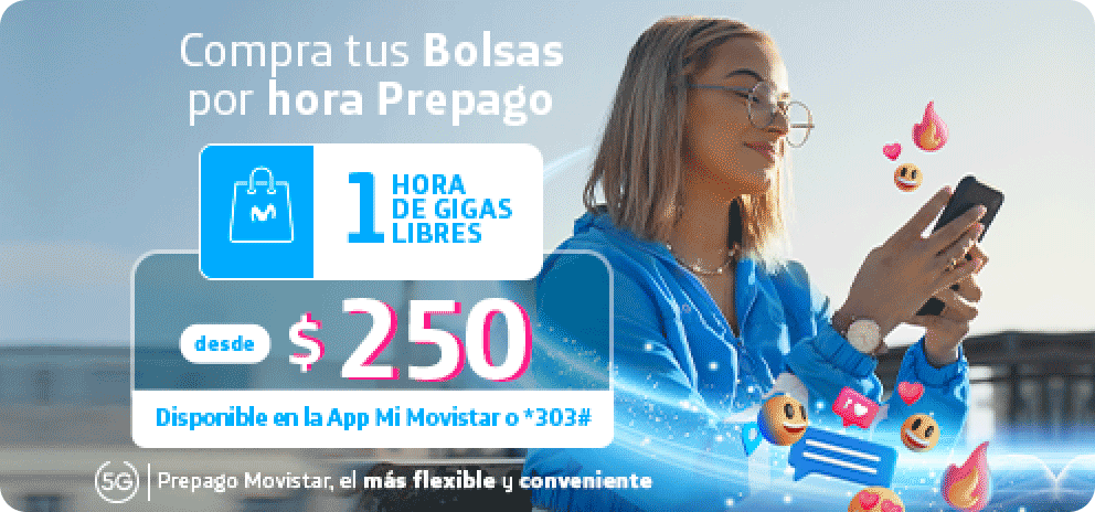Arma tu bolsa prepago Movistar