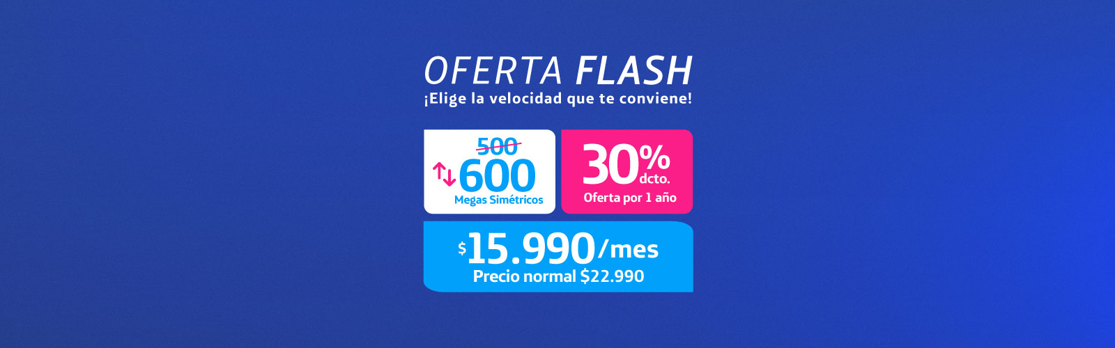 Internet Fibra 600 Megas Oferta Flash