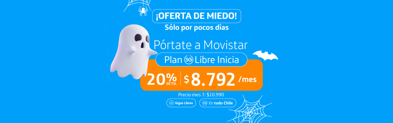 pórtate a movistar, plan 5g libre inicia en oferta flash